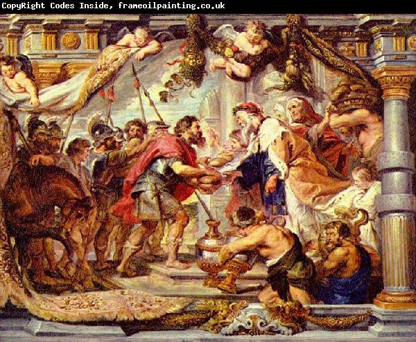 Peter Paul Rubens Begegnung Abrahams mit Melchisedek
